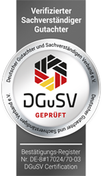 DGSV – Deutsche Gutachter- und Sachverständigenverband, Mitgliedslogo Philipp Madjar